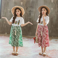 Load image into Gallery viewer, Summer 2023 Baby Girls Clothes Sets Outfits Kids Clothes Short Sleeve +Pants Children Clothing Set 3 4 5 6 7 8 9 10 11 12 Years