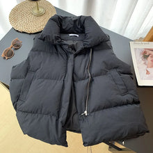Load image into Gallery viewer, Women's Turn-Down Collar Padded Coat with Adjustable Waist