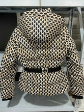 Load image into Gallery viewer, Women's Hooded High Waist Belted Padded Coat