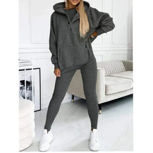 Load image into Gallery viewer, Tracksuit Women Pants Set Two Piece Set Autumn Winter Zipper Jacket Tops Suits Jogging Vintage Patchwork Outfits Y2k Streetwear