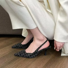 Load image into Gallery viewer, Women's Knitted Platform Stiletto Sandals