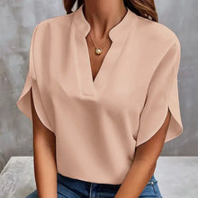 Load image into Gallery viewer, V-Neck Loose Short-Sleeve Shirt
