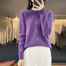 Load image into Gallery viewer, Women's Merino Wool Button Cardigan
