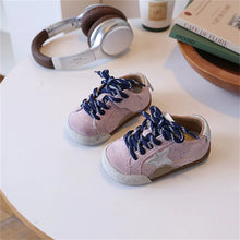 Load image into Gallery viewer, Kids' Leather Star Sneakers – Boys & Girls (EU 23–33)