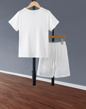 Load image into Gallery viewer, Stylish Boys'Outfit Set:Trendy Short Sleeve Shirt&Shorts with Unique Design for Big Kids-Perfect for Summer