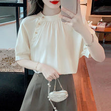 Load image into Gallery viewer, Women's Shirt and Blouse Summer Cute Female Tops Kawaii White Simple Cheap Stylish Elegant Youth Japanese Harajuku Fashion Y2k M