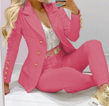 Load image into Gallery viewer, Women's Autumn Clothes Two Piece Set Female Coats and Pants Fashion Versatile Casual Long Sleeve Jacket and Trousers Suit 2023