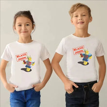 Load image into Gallery viewer, Blame John Printed Teenage Tops T-shirt Boys Girls Summer Casual Funny Fashion O-Neck Short Sleeve Children Colorful Clothing