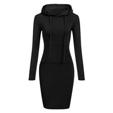 Load image into Gallery viewer, Ladies Dress Autumn Women Hooded Dresses Hoodies Women Sweatshirts Women Hoodies Dress Tops Ladies Clothing
