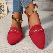 Load image into Gallery viewer, *Fashionable New Style Elegant/Sexy Temperament Casual Work Shoes for Women Summer Comfortable Pointed Flat Shoes