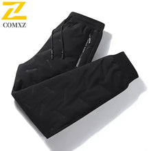Load image into Gallery viewer, Winter Down Cotton Pants Men's Casual Waterproof Zipper Pocket Thickened Wool Warm Pants Jogger Outdoor Cold-proof Ski Pants 7XL