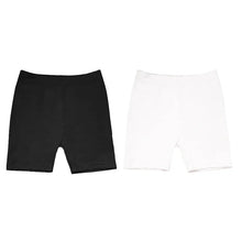 Load image into Gallery viewer, 2Pcs Summer Solid Color Kids Leggings Girls Safety Shorts Cotton Leggings Girls' Beach Shorts Are Suitable For Children Age 2-13