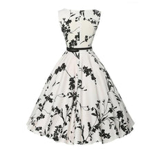 Load image into Gallery viewer, Summer Vestidos Dress Clothing Floral Robe Retro Swing Casual Vintage Rockabilly Dresses