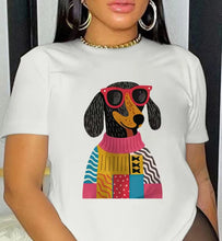 Load image into Gallery viewer, Trendy Summer Loose-Fitting Round-Neck T-Shirt for Women, Comfortable and Casual, Perfect for Youthful Daily Wear