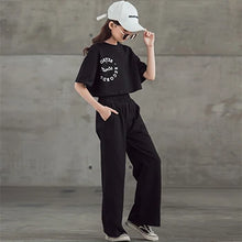 Load image into Gallery viewer, New Spring Summer Teenager Girls Clothing Sets Children Short Tops T Shirt And Pants 2Pcs Kids Tracksuit 5 6 8 10 12 14 Years