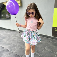 Load image into Gallery viewer, Summer Baby Girls Clothes Cotton Children's Clothing Sets for Kids Butterfly Sleeve T-Shirts Flowers Print Shorts Two Piece