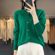 Load image into Gallery viewer, Women's Merino Wool Button Cardigan