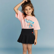 Load image into Gallery viewer, JK Skirt Shorts Children Miniskirt Summer Girls Candy Color Embroidered Heart Design Simple Pleated Skirt Safety Pants Design