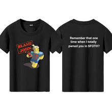 Load image into Gallery viewer, Blame John Printed Teenage Tops T-shirt Boys Girls Summer Casual Funny Fashion O-Neck Short Sleeve Children Colorful Clothing