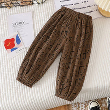 Load image into Gallery viewer, Summer Kids Casual Pants 1-6Y Simple Boys Grid Sweat Pants Korean Loose Thin Children Striped Letter Trousers