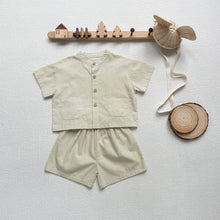 Load image into Gallery viewer, Kids 2-Piece Short-Sleeve Shirt & Shorts Set