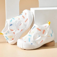 Load image into Gallery viewer, Summer Breathable Air Mesh Kids Sandals 1-4T Baby Unisex Casual Shoes Anti-slip Soft Sole First Walkers Infant Lightweight Shoes