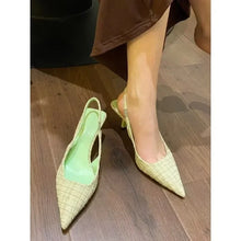Load image into Gallery viewer, Women's Knitted Platform Stiletto Sandals