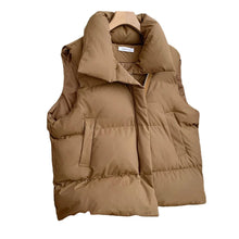 Load image into Gallery viewer, Women's Turn-Down Collar Padded Coat with Adjustable Waist