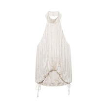Load image into Gallery viewer, Summer New Women Halter Tops Pleated Turtleneck Sleeveless Sexy Slim Fits Vest Streetwear Solid Color Female Backless Tops