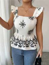 Load image into Gallery viewer, 2026 Spring and Summer Women's Clothing INS Outwear Sexy Shoulder Exposure Slimming Printed Little Shirt S