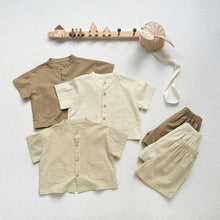 Load image into Gallery viewer, Kids 2-Piece Short-Sleeve Shirt & Shorts Set