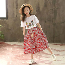 Load image into Gallery viewer, Summer 2023 Baby Girls Clothes Sets Outfits Kids Clothes Short Sleeve +Pants Children Clothing Set 3 4 5 6 7 8 9 10 11 12 Years
