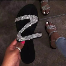 Load image into Gallery viewer, Sexy Women Sandals Summer Beach Shallow Mouth Rhinestones Ladies Fashion Show Comfortable Light Shoes Sandalias Femininas