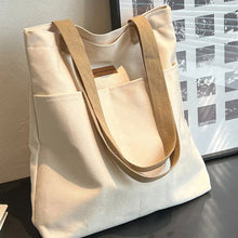 Load image into Gallery viewer, Women's Large Canvas Commuter Tote Bag