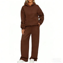 Load image into Gallery viewer, Women's Hoodie & Wide Leg Pants Two-Piece Tracksuit