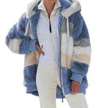 Load image into Gallery viewer, Oversized Jacket for Women Coat 2025 Autumn Winter Warm Plush Pocket Hooded Streetwear Loose Lady Zipper Cashmere Outerwear Coat