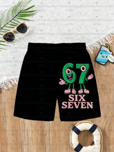 Load image into Gallery viewer, Summer For Kids 67 Six Seven Italian Brain Rot Math Joke Tops Y2k Game Saying Shorts Graphic Y2k Children's Shorts