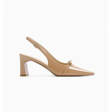 Load image into Gallery viewer, Women's Bow Pointed Toe Slingback Low Heel Shoes
