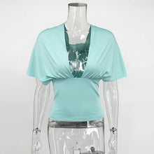 Load image into Gallery viewer, Sexy V Neck Tanks Top Women Backless Lace Up Ruched Crop Top Vest Tee Y2K Slim Club Party Top Hot Girl 2026 Summer New Tops