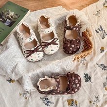 Load image into Gallery viewer, Spring Girl's Princess Shoes Floral Adorable Versatile Kids Flat Shoe Round Toe Soft Comfy Trendy Children Mary Janes 21-32