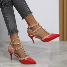 Load image into Gallery viewer, Shoes Woman 2022 Summer Ladies High Heels Valentine Shoes Female Pointed Toe Pumps For Womens Shoe Zapatos Chaussure Femme