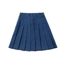 Load image into Gallery viewer, AP SS26 blue denim collection kids boys girls spring summer fashion jeans pleated skirt jumper shirt family clothing clothes