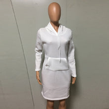 Load image into Gallery viewer, Women's Hoodie Pocket Long Sleeve Dress
