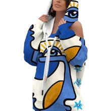 Load image into Gallery viewer, Women's Printed Fleece Hoody
