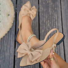 Load image into Gallery viewer, Ladies Shoes Closed Toe Women's Sandals Fashion Daily Summer Plus Size Butterfly-knot Slingbacks Flat Sandals Plus Size
