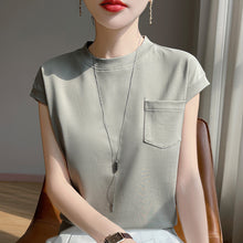 Load image into Gallery viewer, Mercerized Cotton Pocket T-Shirt
