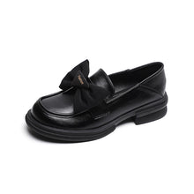 Load image into Gallery viewer, Women's Bow Retro Thick-soled Loafers
