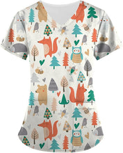 Load image into Gallery viewer, Women's Animal Print Top Short Sleeve
