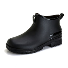 Load image into Gallery viewer, Cross-border Japanese Rain Shoes Women's Adult Non-slip Short Rain Boots Kitchen Work Waterproof Platform fleece-lined Water Shoes Women
