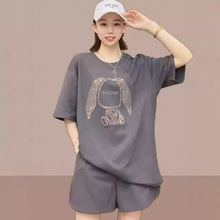Load image into Gallery viewer, 2024 summer new ladies sportswear suit casual fashion short sleeve two-piece small fashionable
